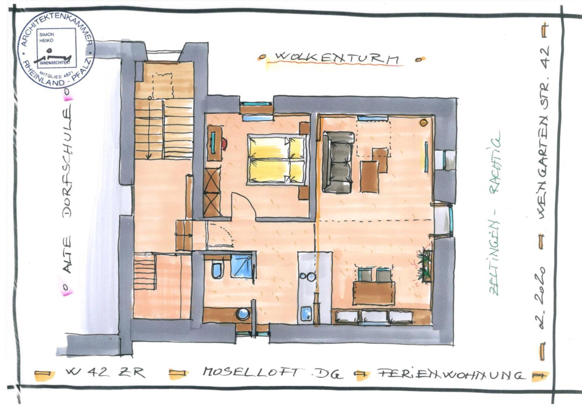 Moselloft Zeltingen-Rachtig Lejlighed Eksteriør billede